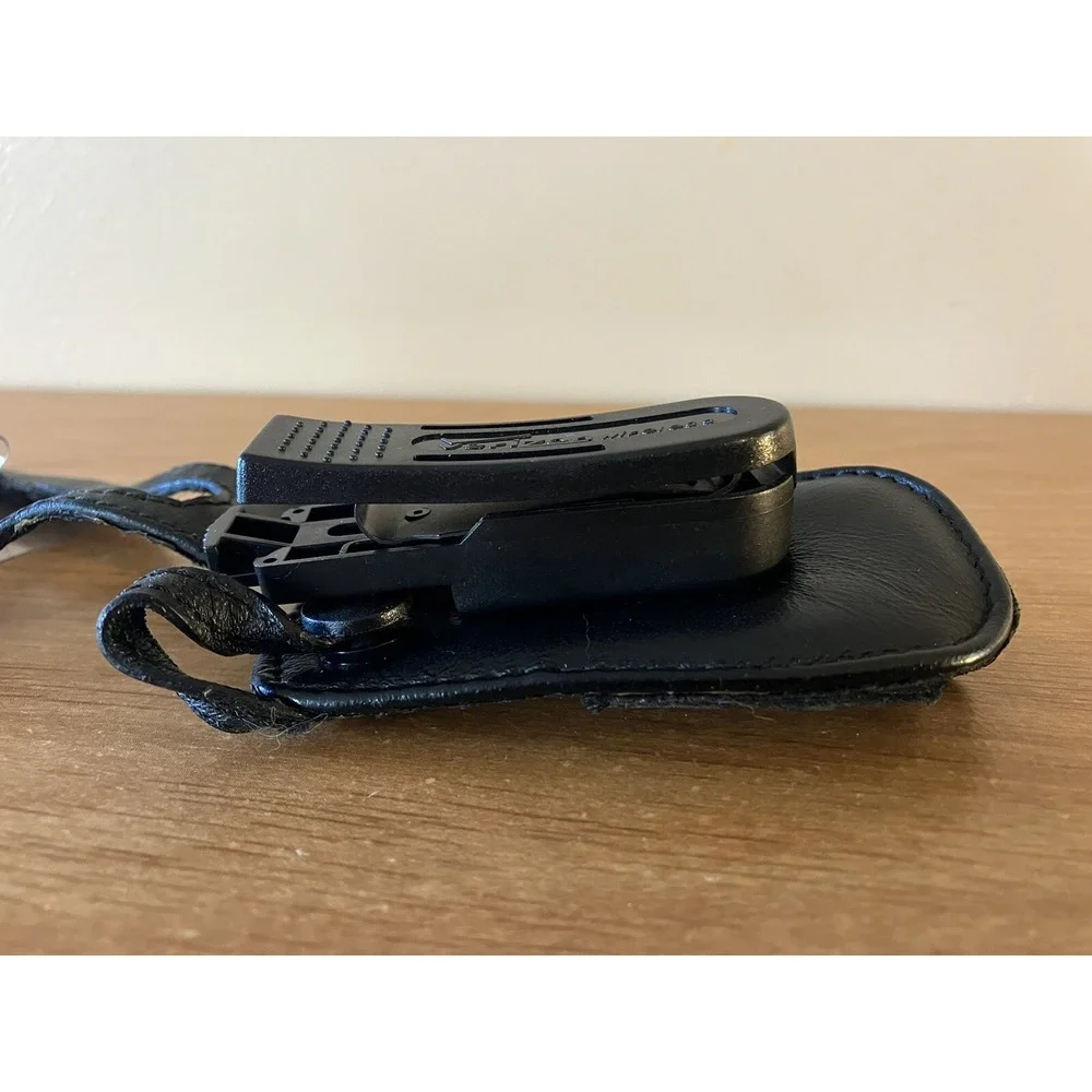 1990's Verizon Black Leather Belt Clip Holster PAGER COVER